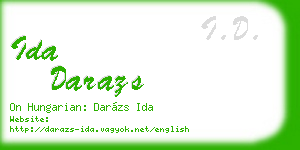ida darazs business card